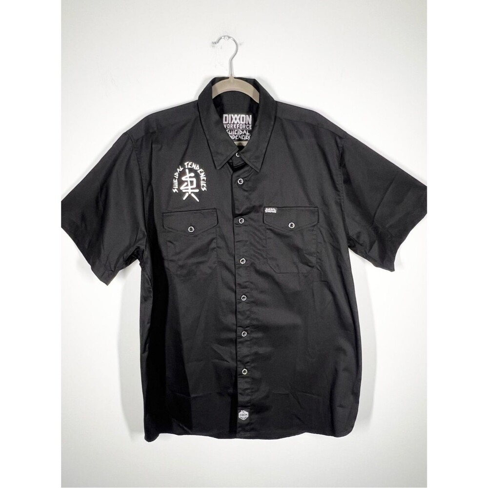 Dixxon Workforce Suicidal Tendencies Short Sleeve Button Up Shirt Skull XL - Picture 2 of 12